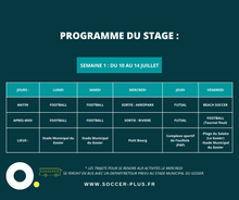 Charger l&#39;image dans la galerie, STAGE SOCCERMASTER 2023 Semaine Complémentaire
