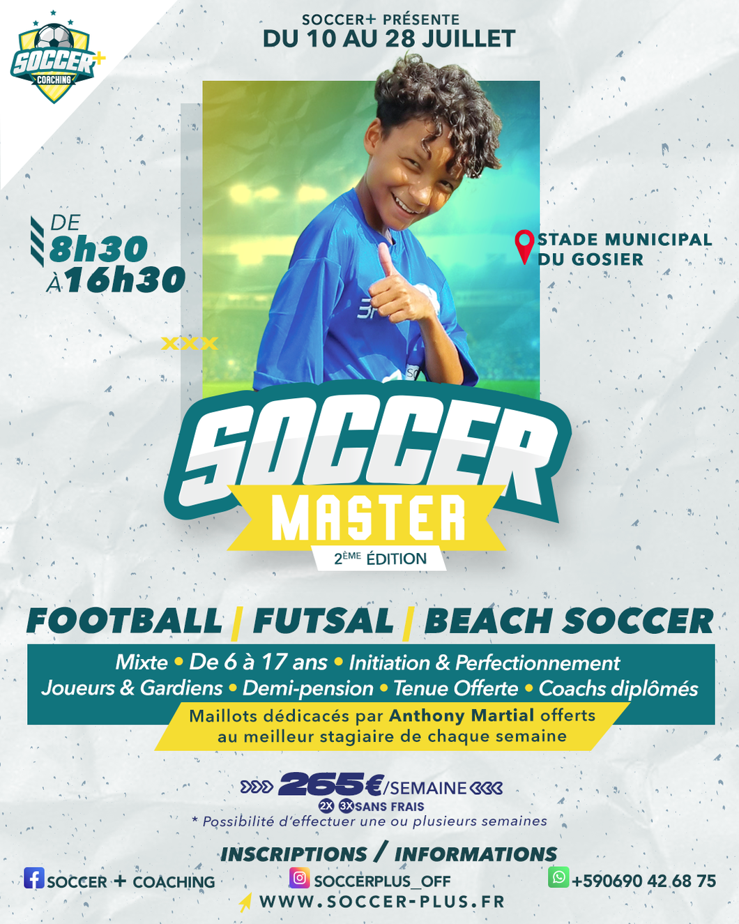 STAGE SOCCERMASTER 2023 Semaine Complémentaire