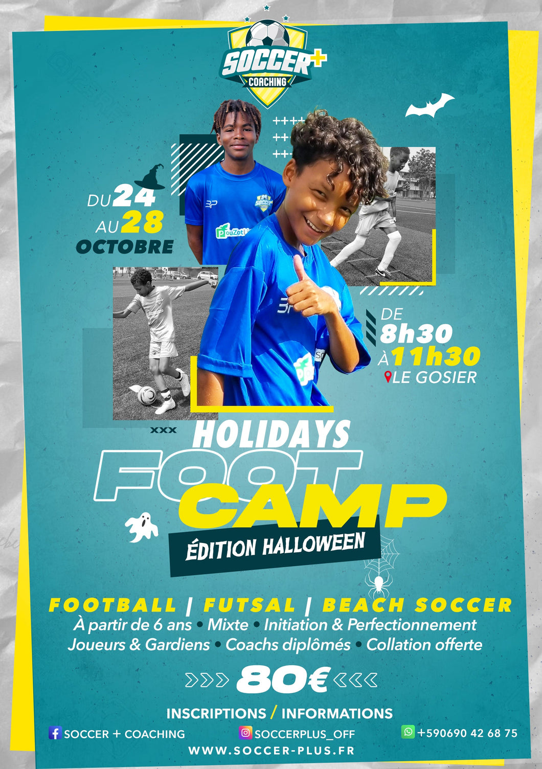 OFFRE FAMILLE Stage HOLLIDAYS FOOTCAMP HALLOWEEN